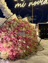 RAMO CREMA 200 ROSAS